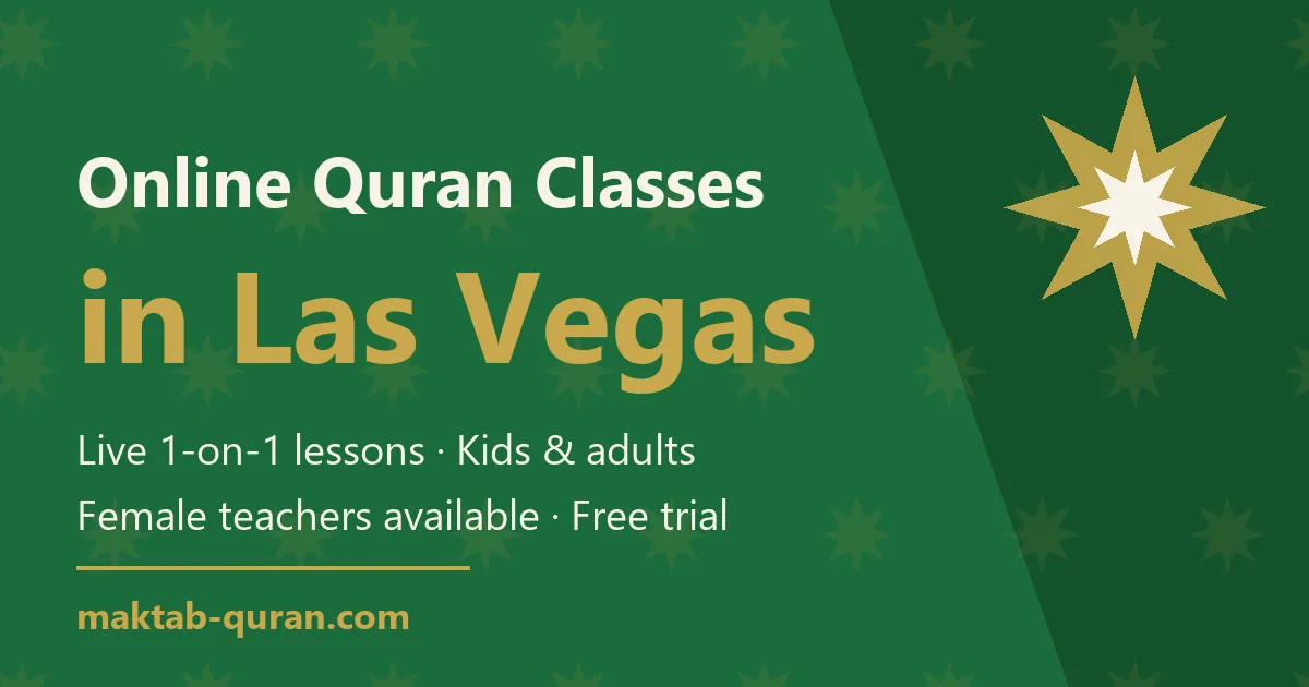 Online Quran classes in Las Vegas — live one-to-one lessons for kids and adults with Maktab Quran