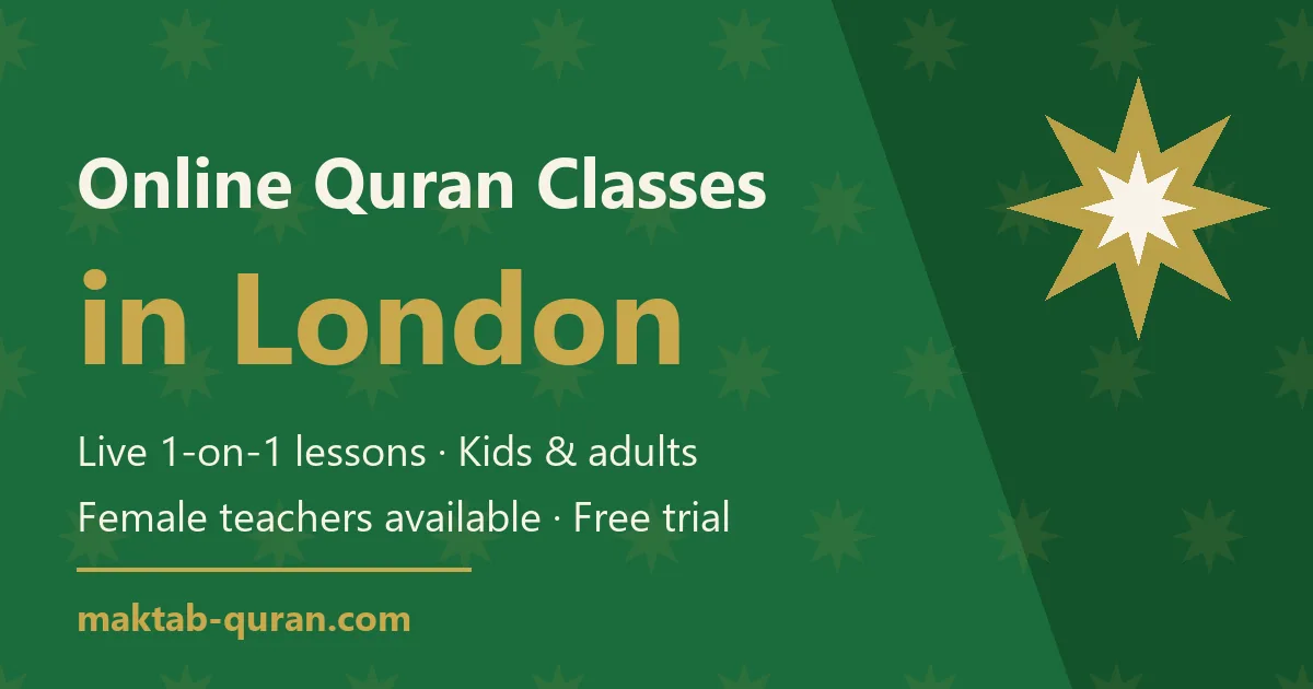 Online Quran classes in London — live one-to-one lessons for kids and adults with Maktab Quran